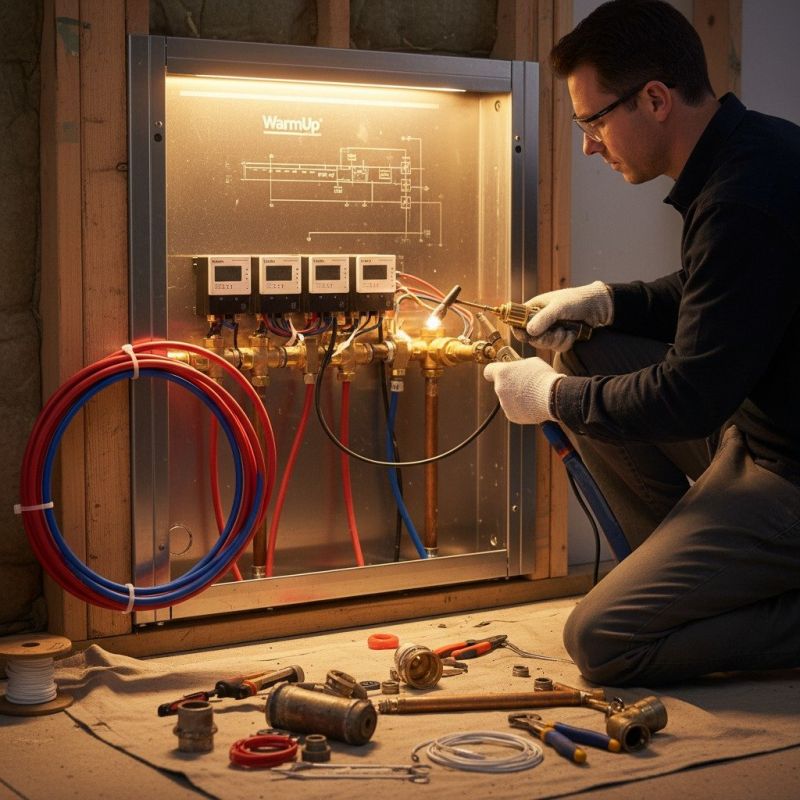 Panel Heating Installation detail